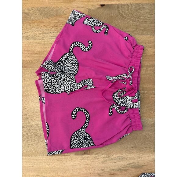 Kimono and shorts set, size M, fuchsia and print Shein - Picture 3 of 4